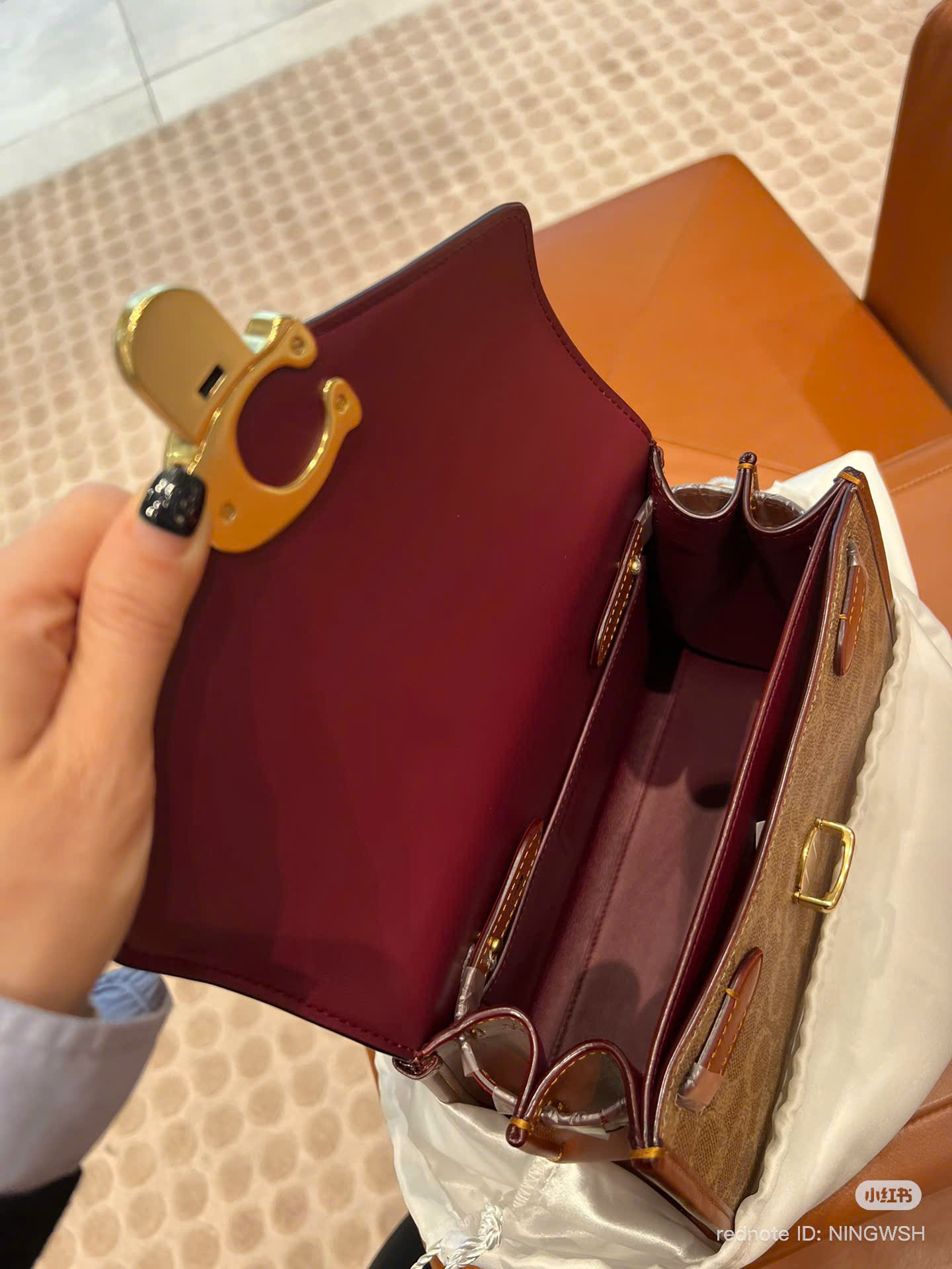 Túi Xách Coach Sammy Top Handle Mono Canvas Mix