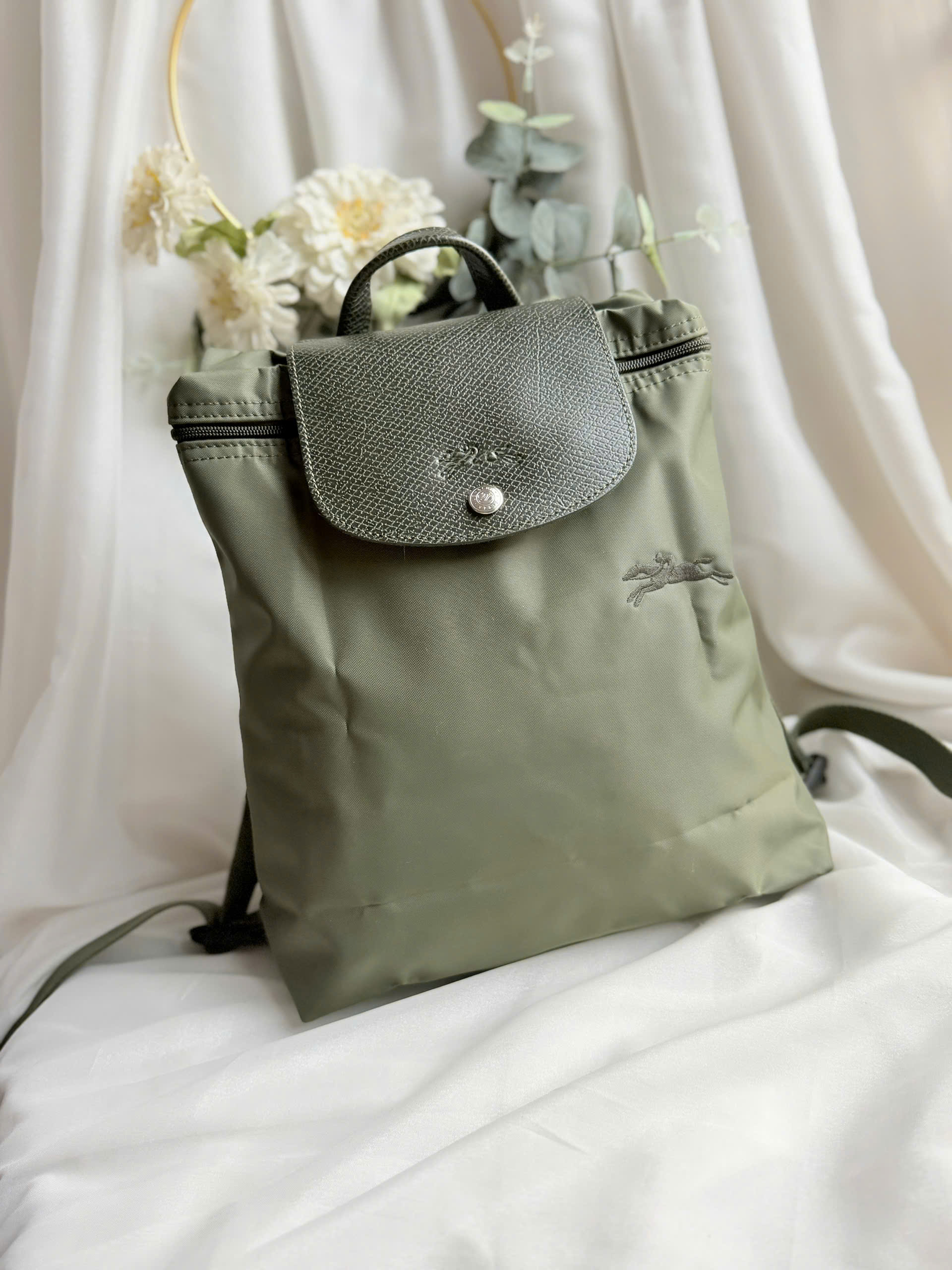 Balo Longchamp Xanh Olive