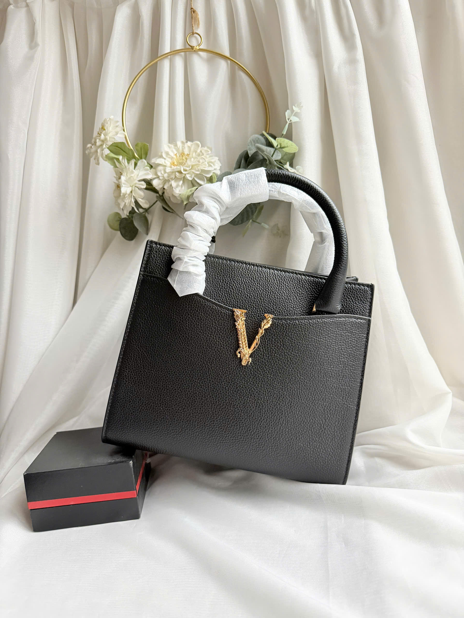 Túi Versace Top Handle Logo
