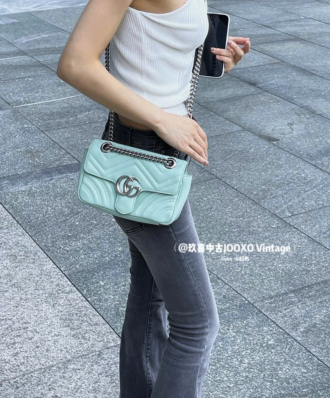 Gucci Marmont Xanh Mint Small