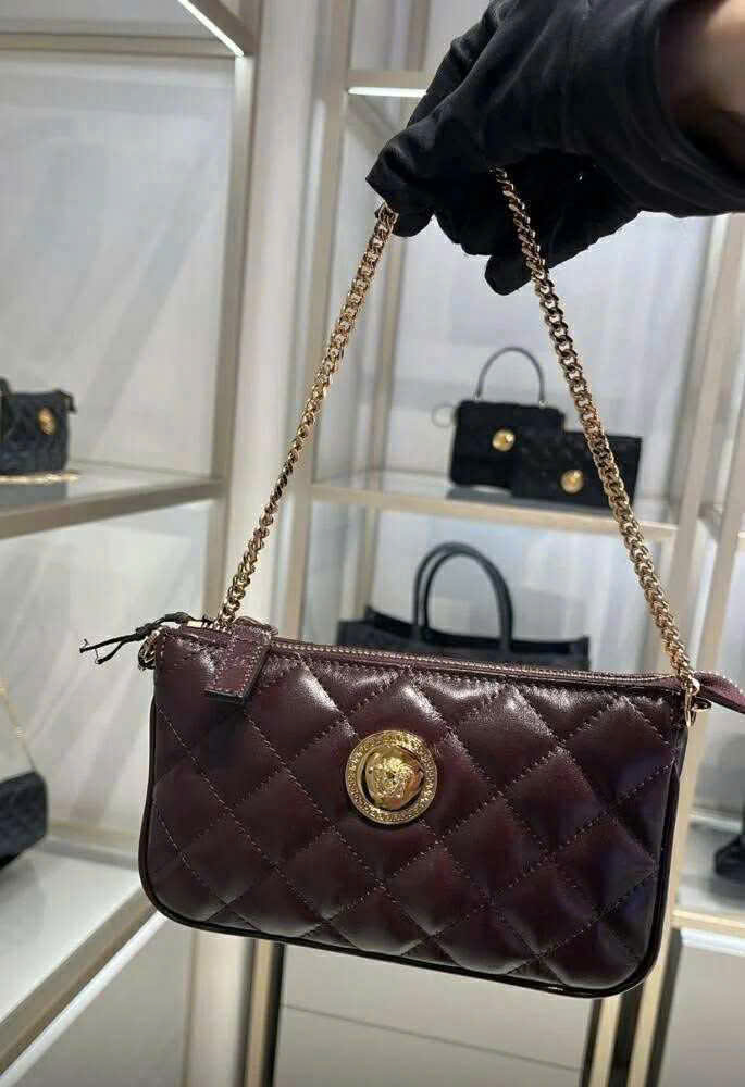 Túi Đeo Vai Versace Đỏ Mận