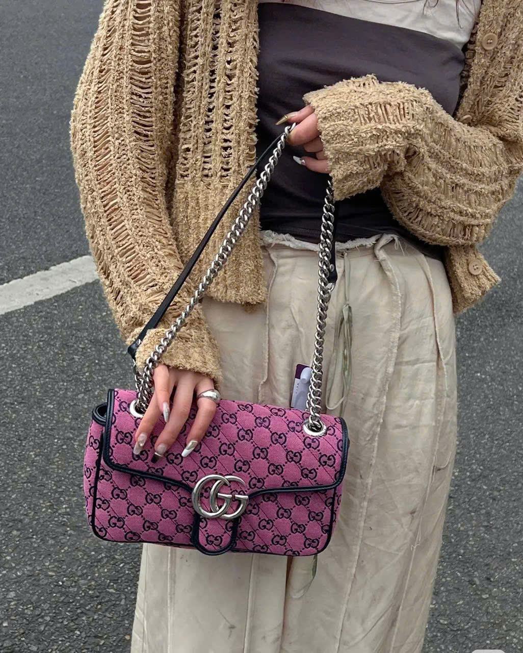 Gucci marmont denim