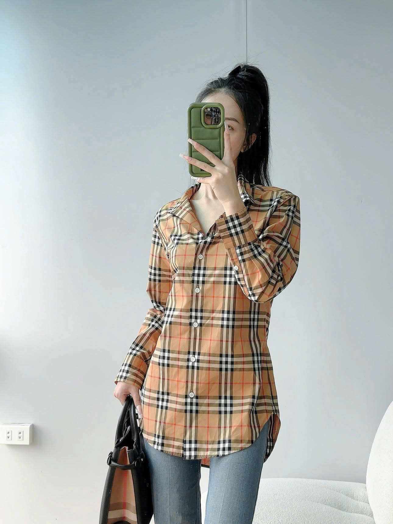 Sơ mi bbr check kẻ basic