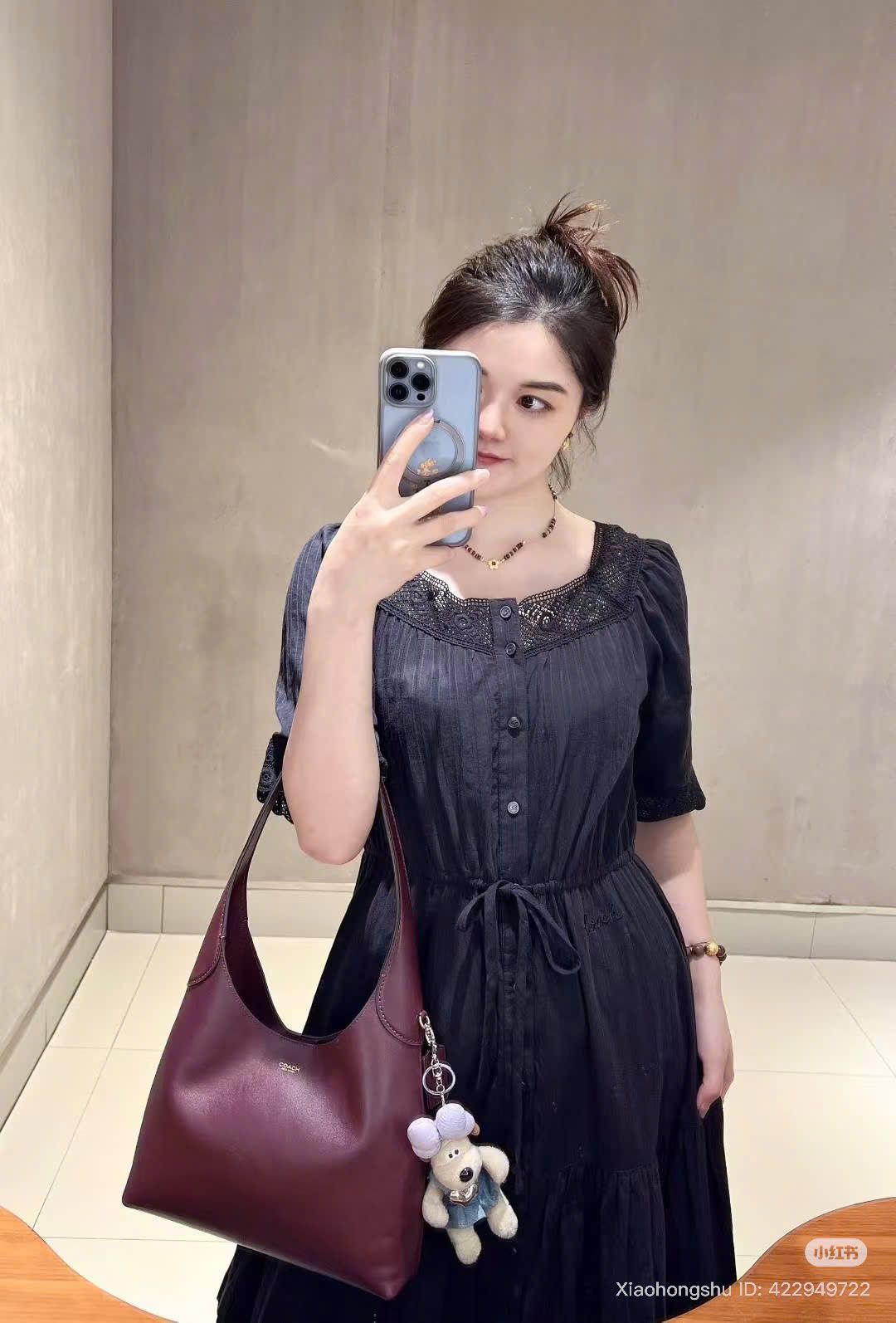Túi Xách Coach Brooklyn Merlot Đỏ