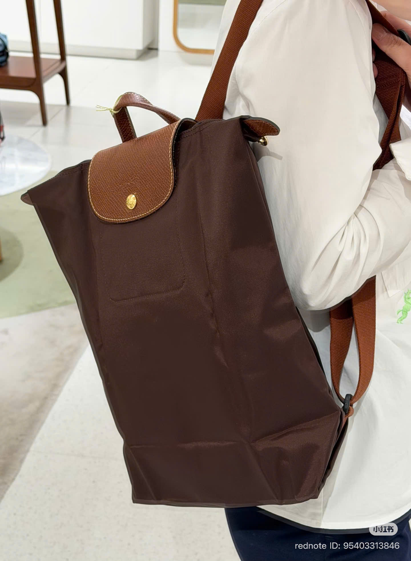 Balo Longchamp Mocha