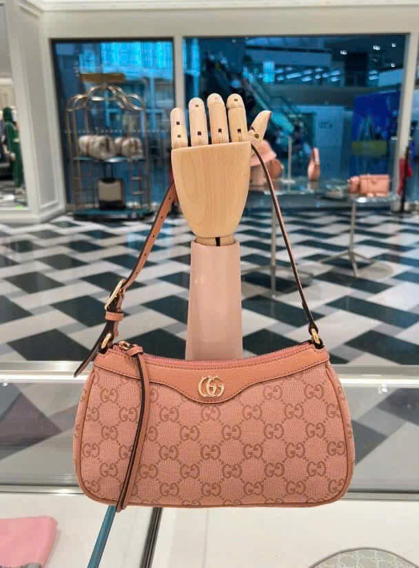 Kẹp Nách Gucci Small Hồng
