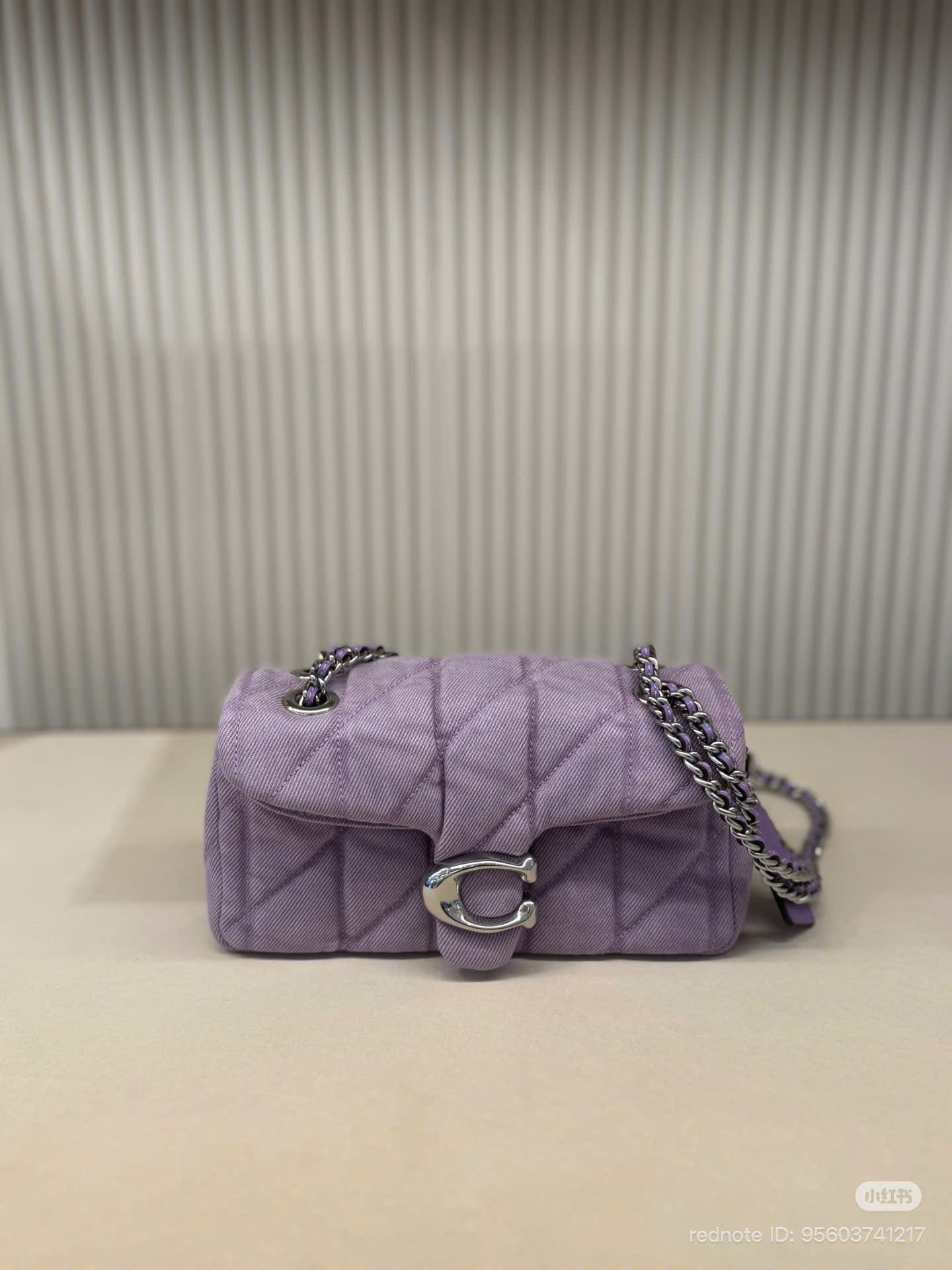 Túi Coach Tabby Denim Tím