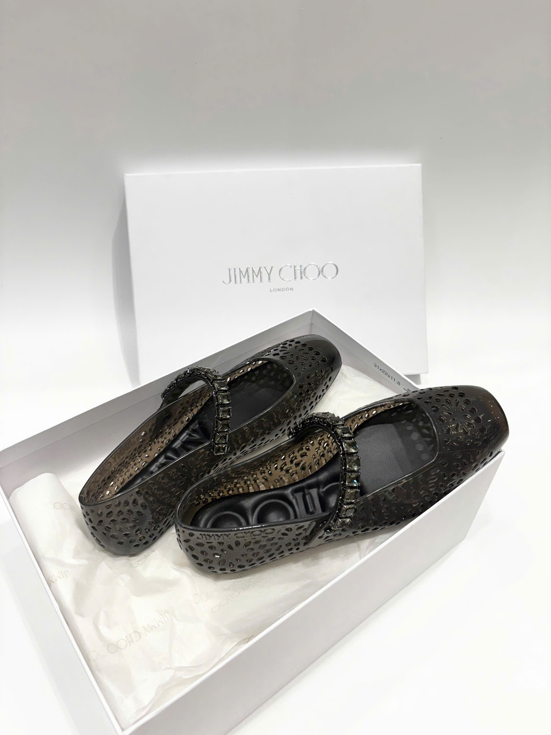 Giày Bệt Nhựa Jimmy Choo