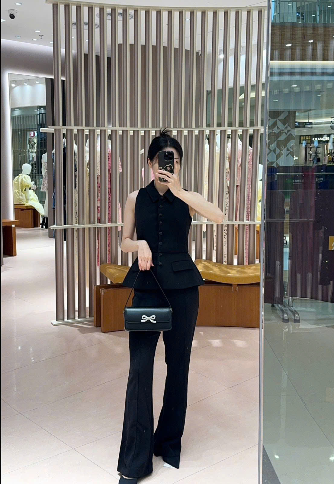 Túi Đeo Vai Self-portrait Đen