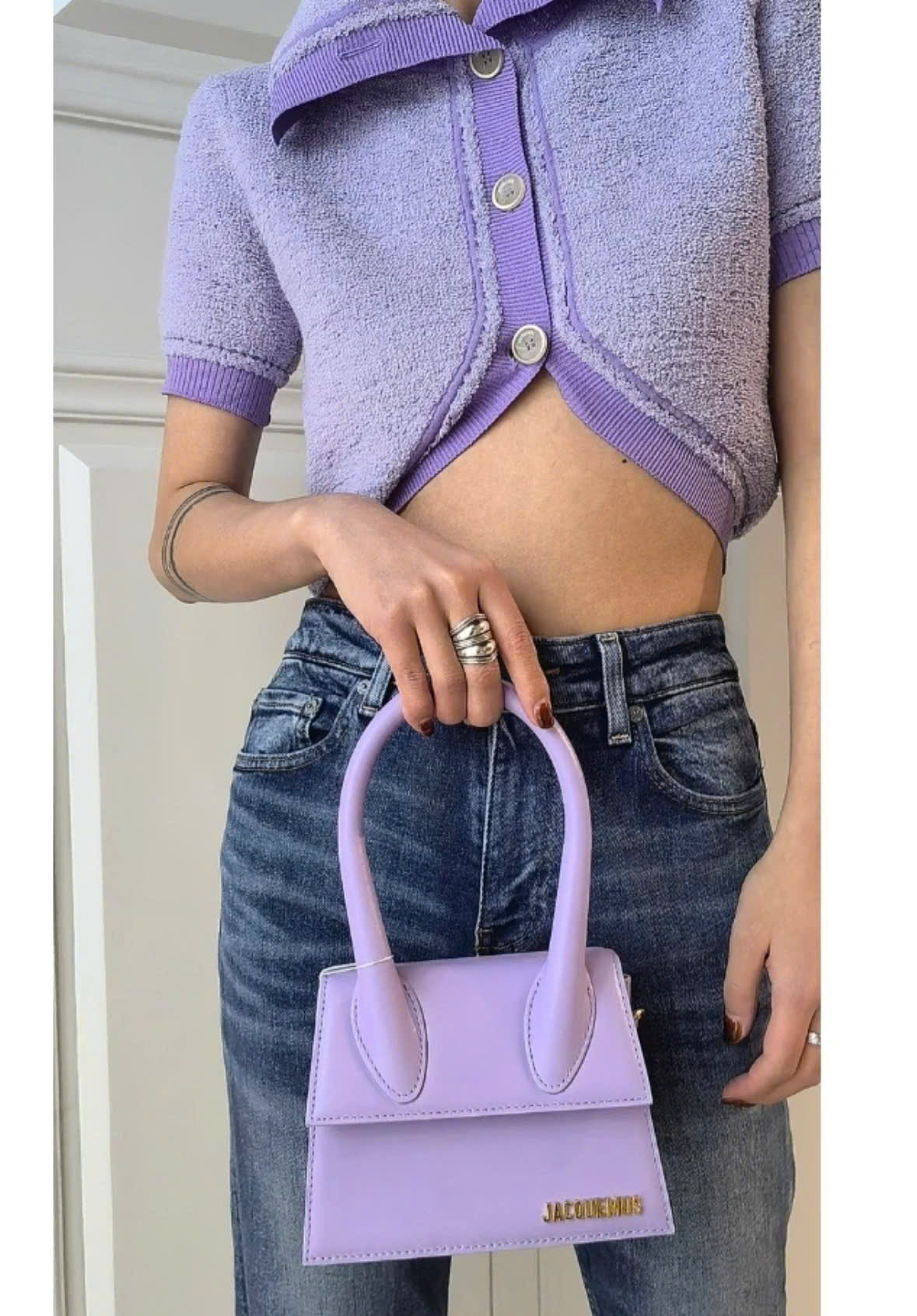 Túi Xách Jacquemus Chiquito Tím