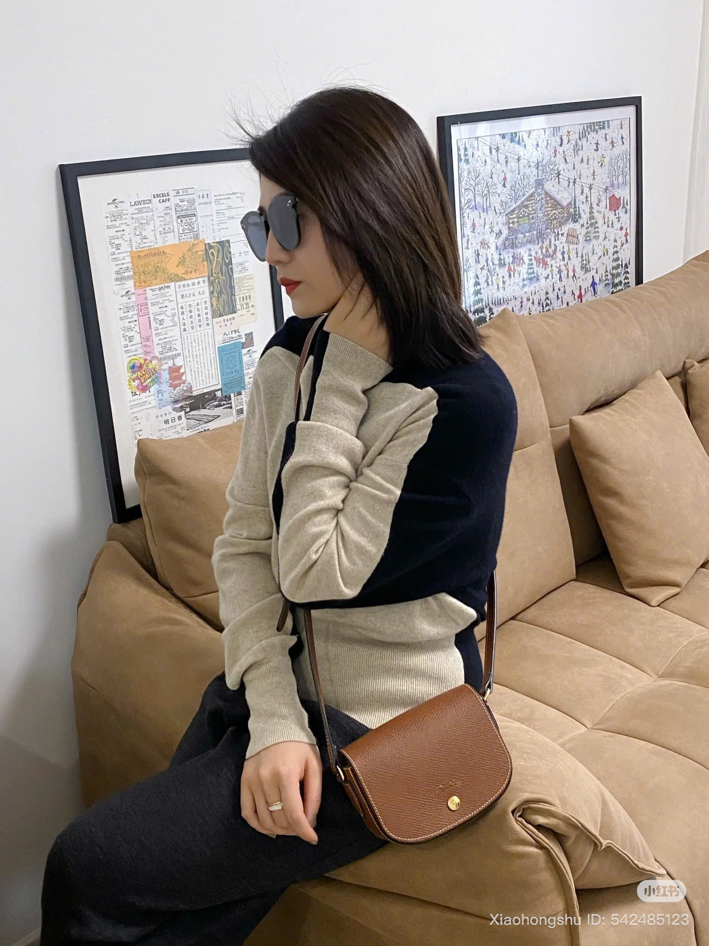 Longchamp Epure Nâu Cognac