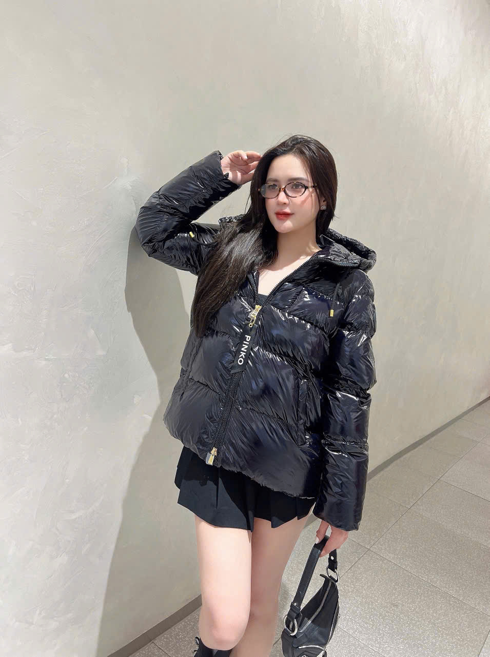 Áo Phao Pinko Đen