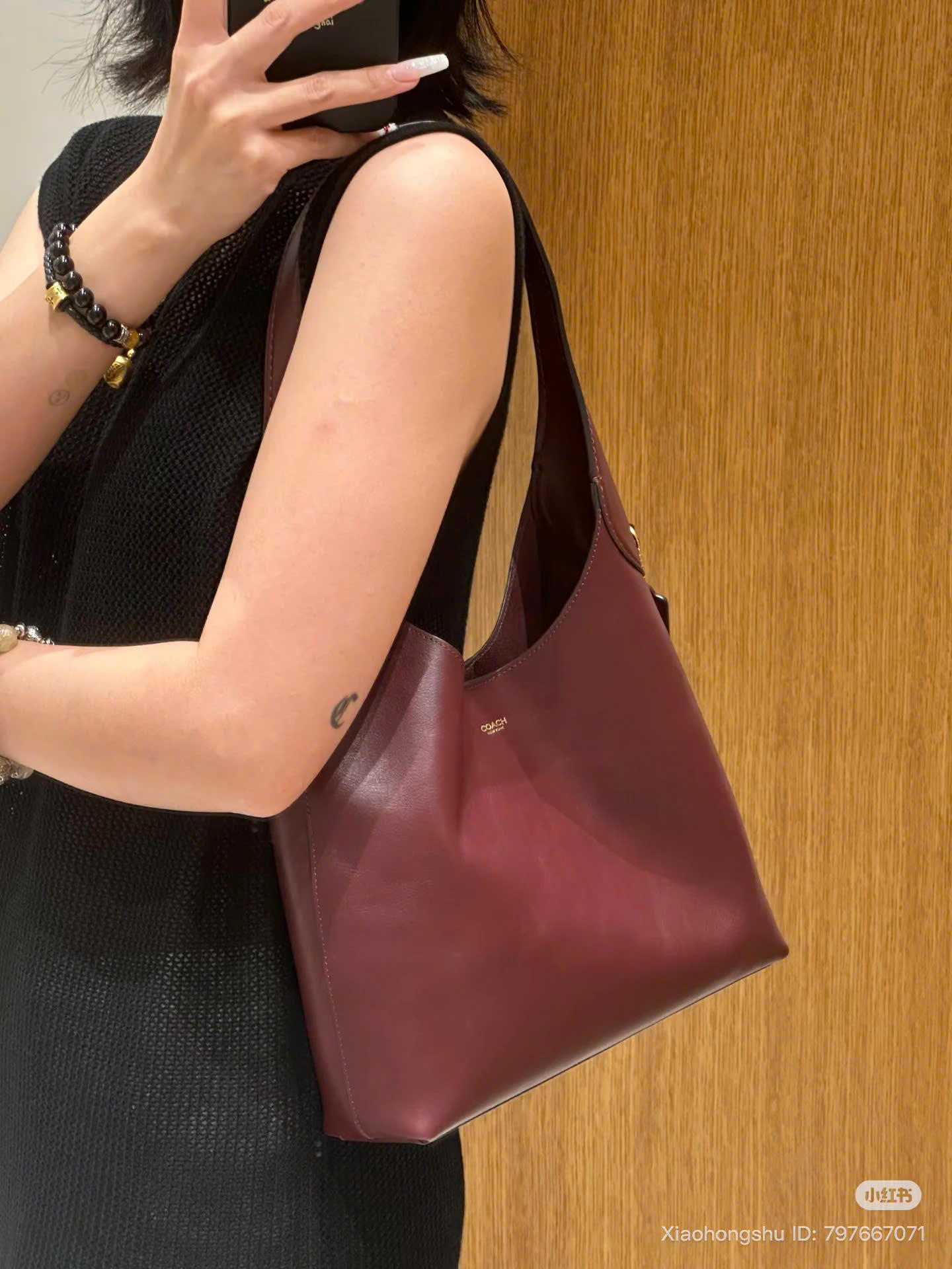 Túi Xách Coach Brooklyn Merlot Đỏ