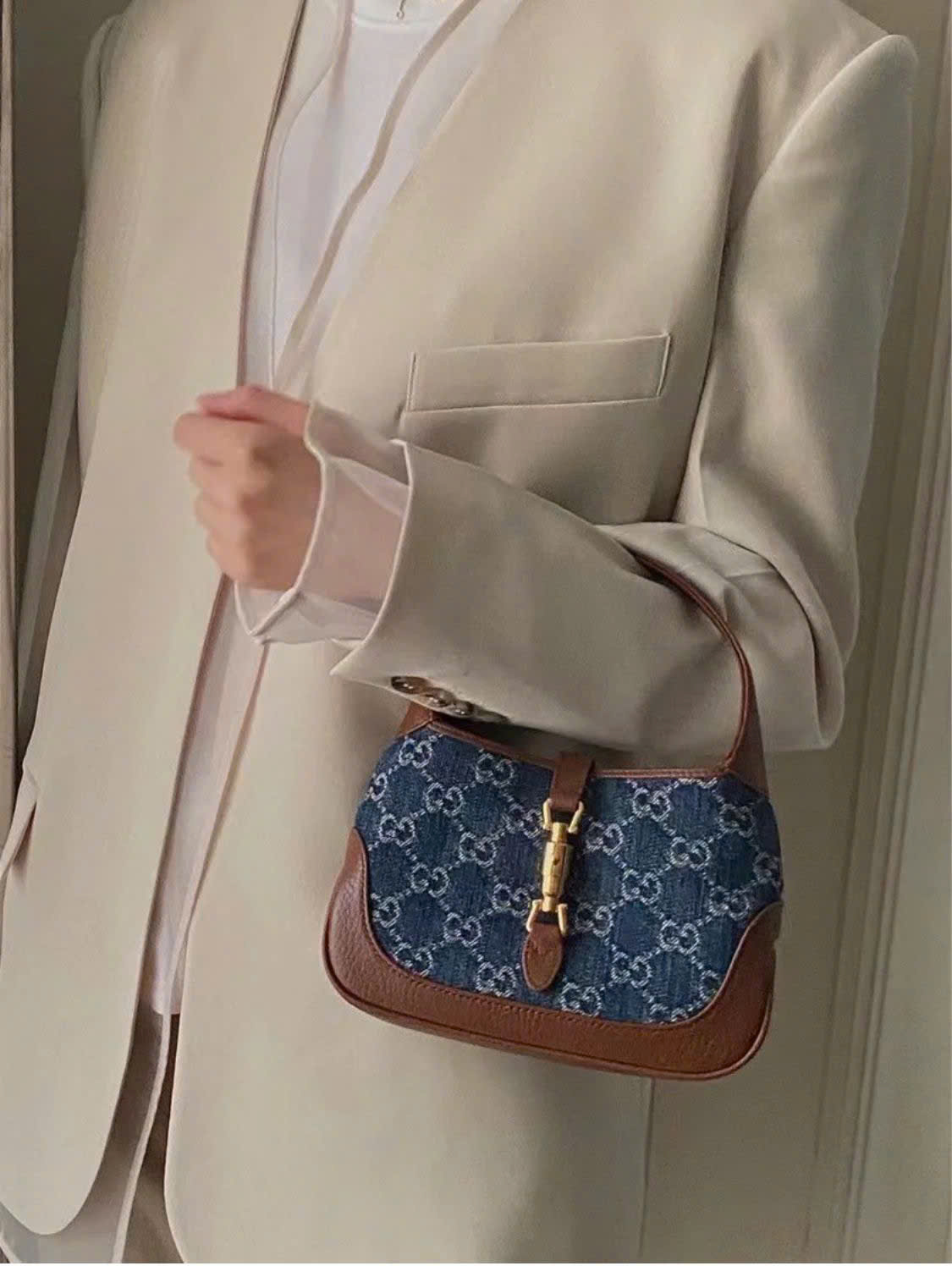 Túi Gucci Jackie 1961 denim mini