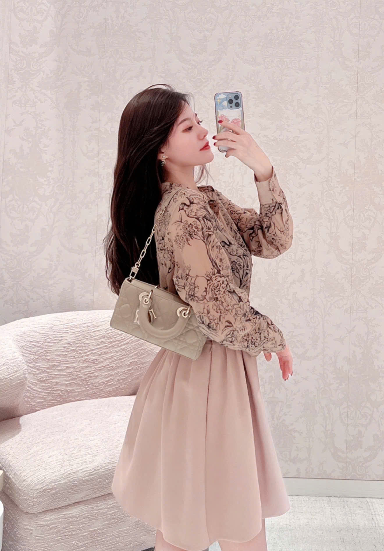 Dior Djoy Small Powder Beige