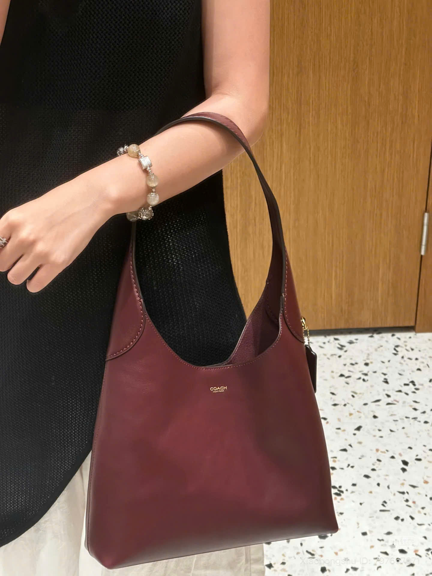 Túi Xách Coach Brooklyn Merlot Đỏ