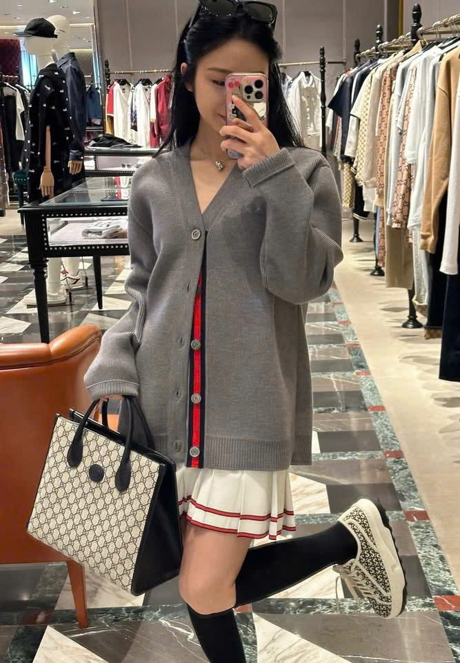 Túi Tote Gucci Interlocking G Dark Navy