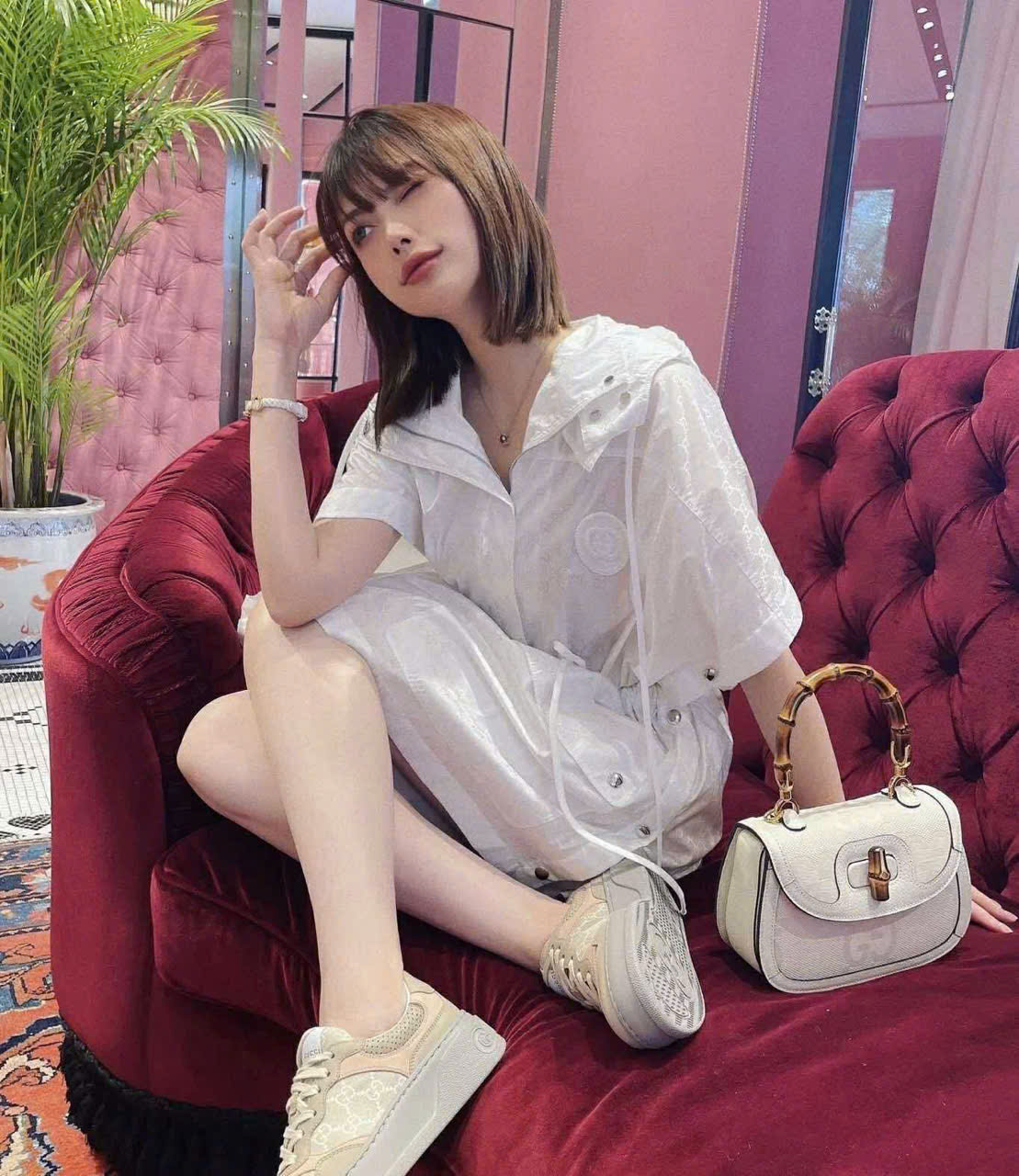 Túi Xách Gucci Bamboo Top Handle Jumbo