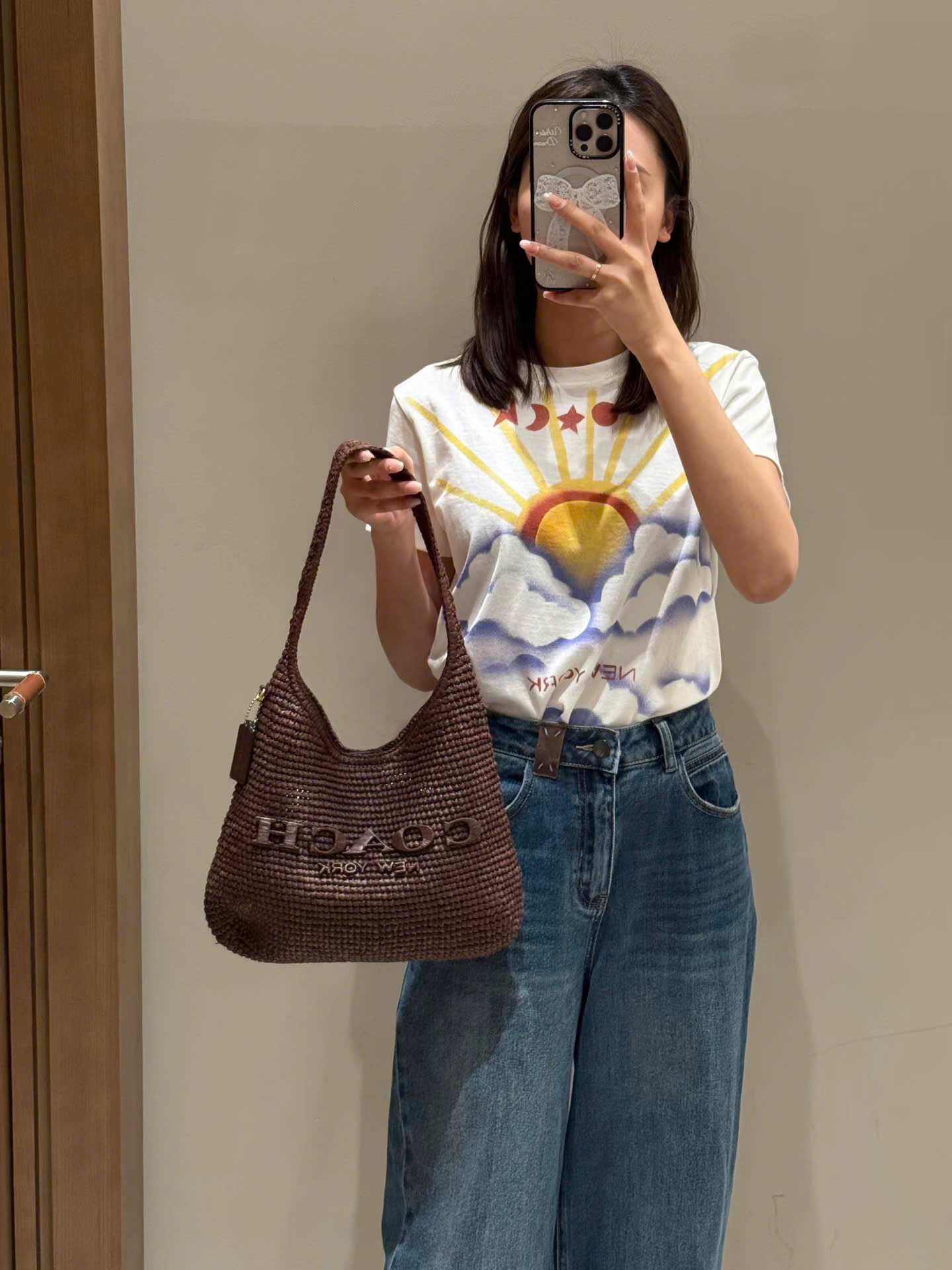 Túi Coach Brooklyn Cói Maple