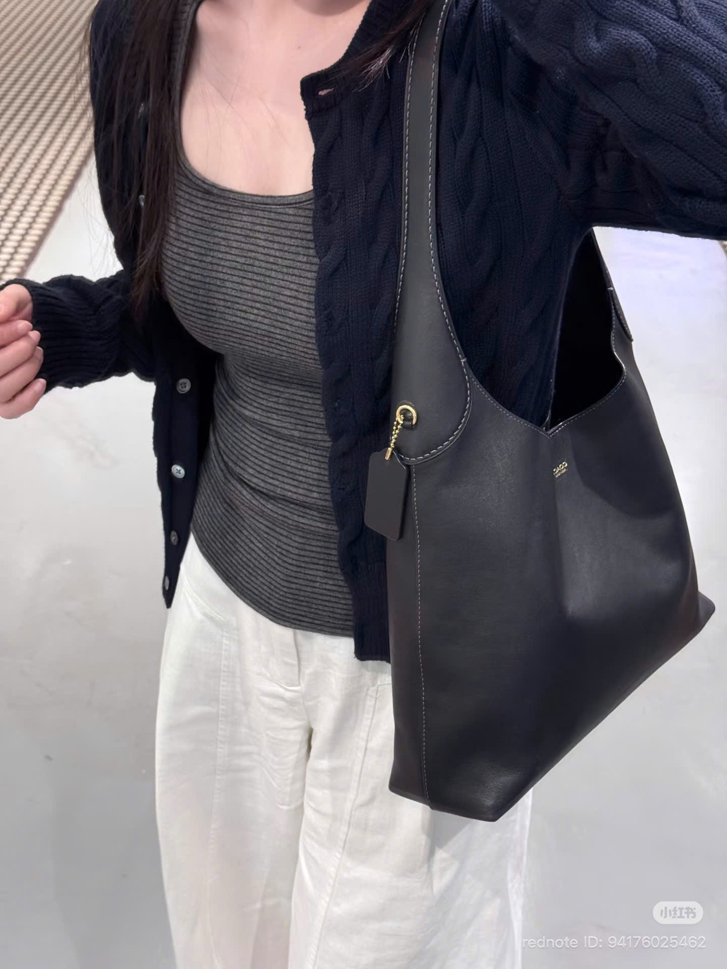 Túi Coach Brooklyn Medium Đen