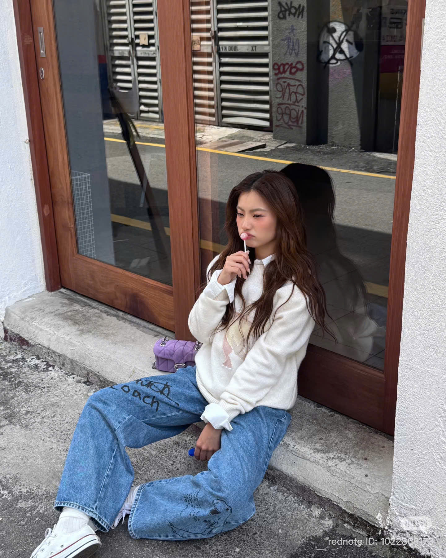 Túi Coach Tabby Denim Tím