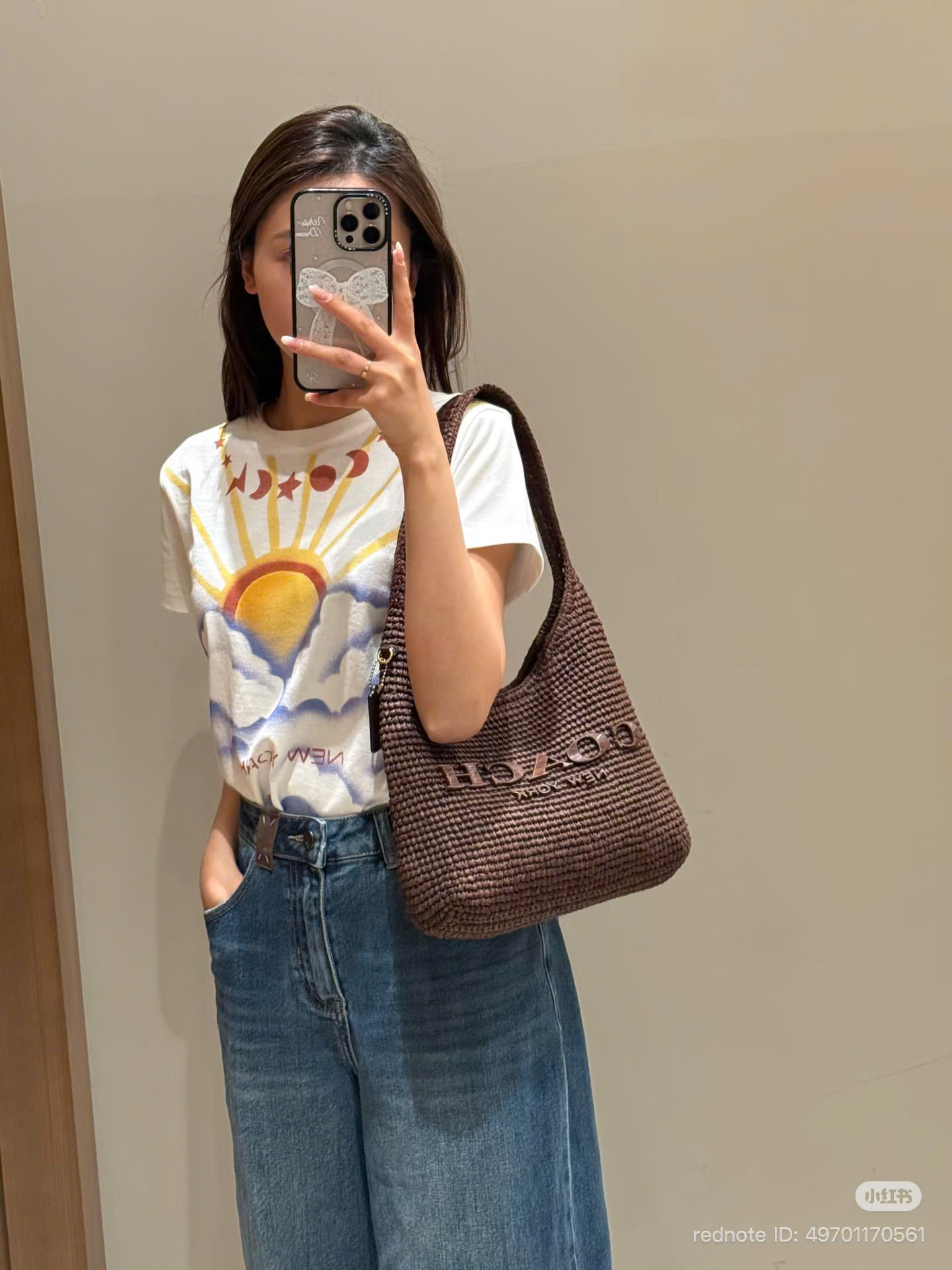 Túi Coach Brooklyn Cói Maple