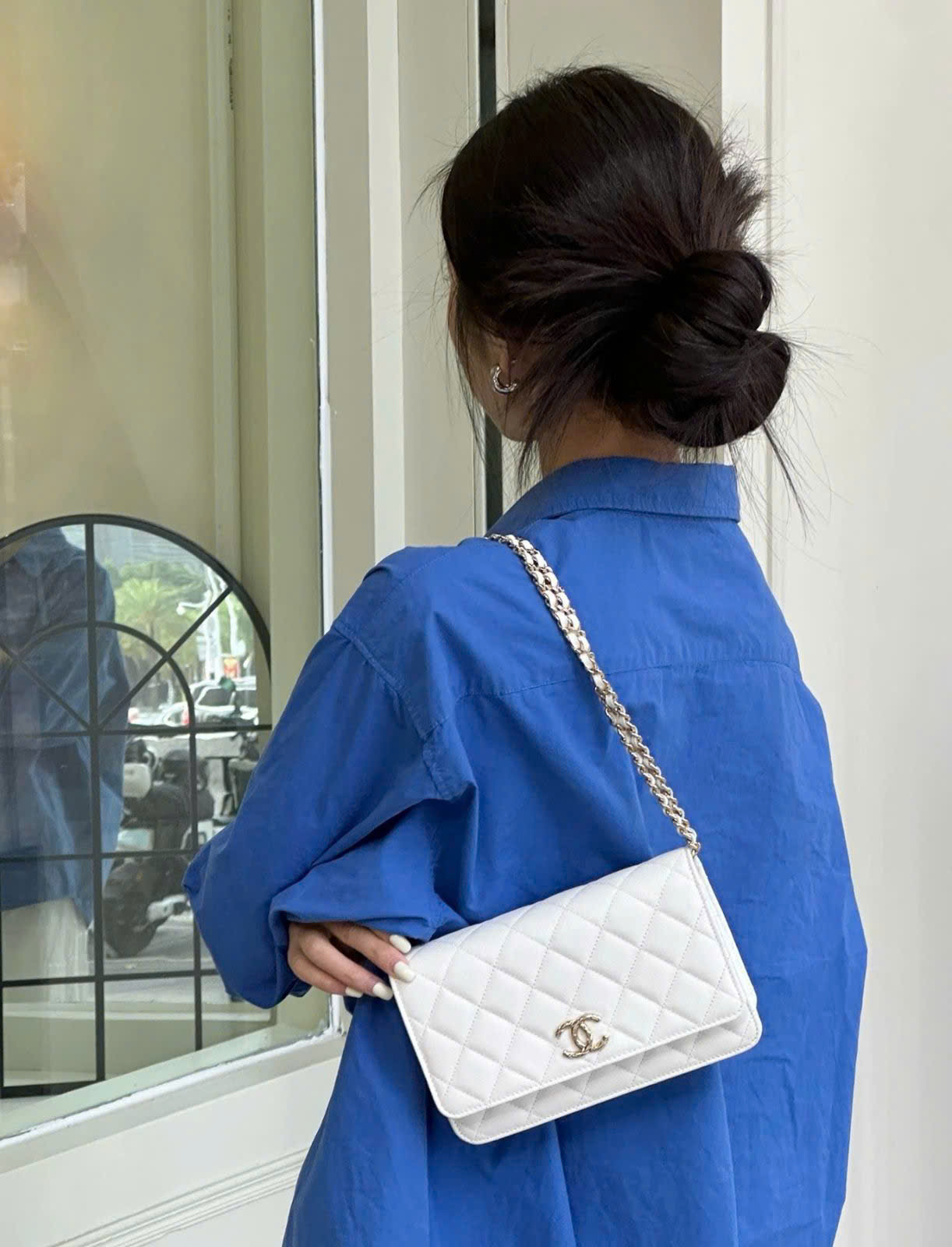 Túi Xách Woc Chanel Trắng