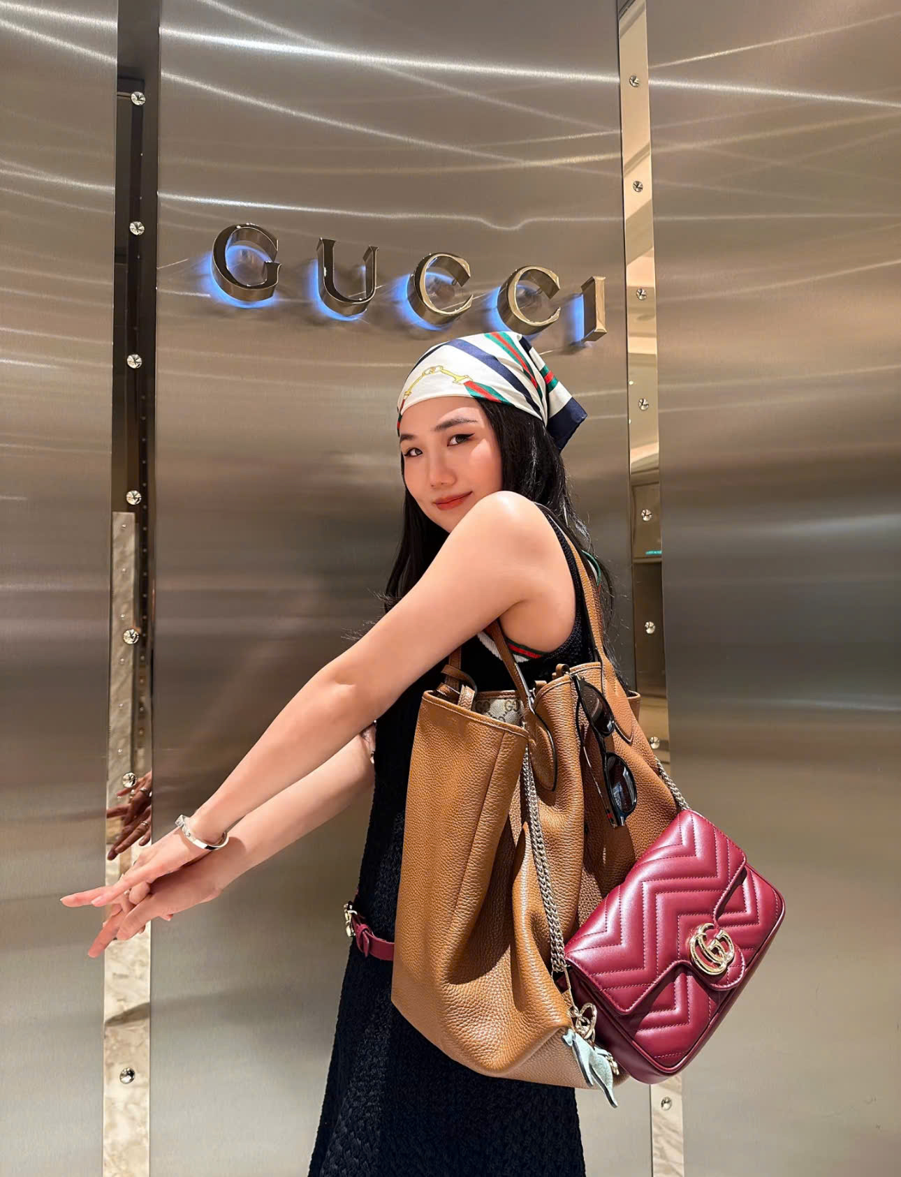Túi Xách Gucci Marmont Shoulder đỏ