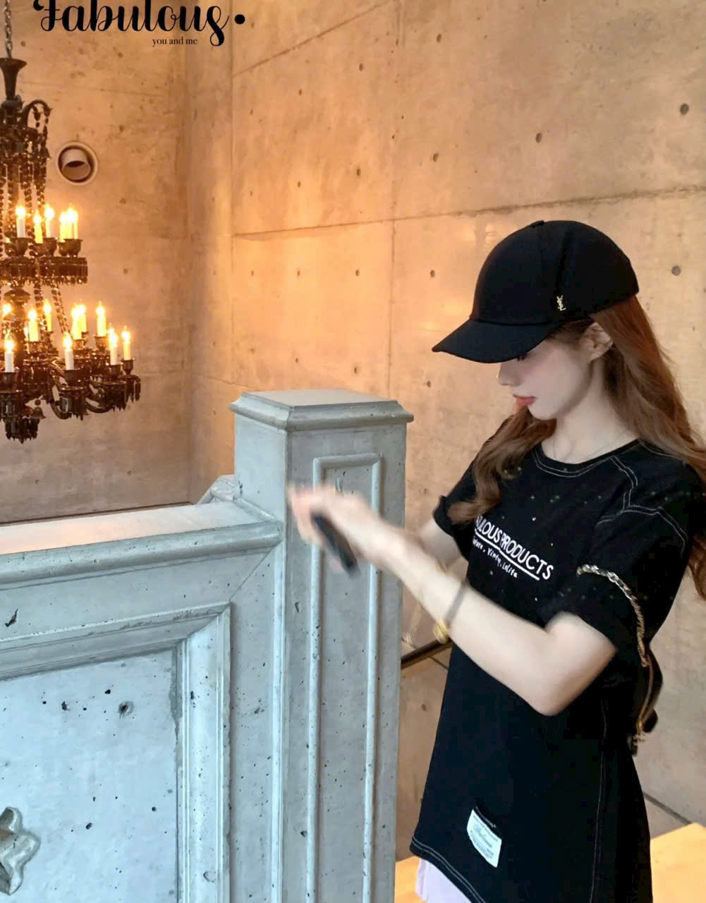 Ysl mũ đen lưỡi trai