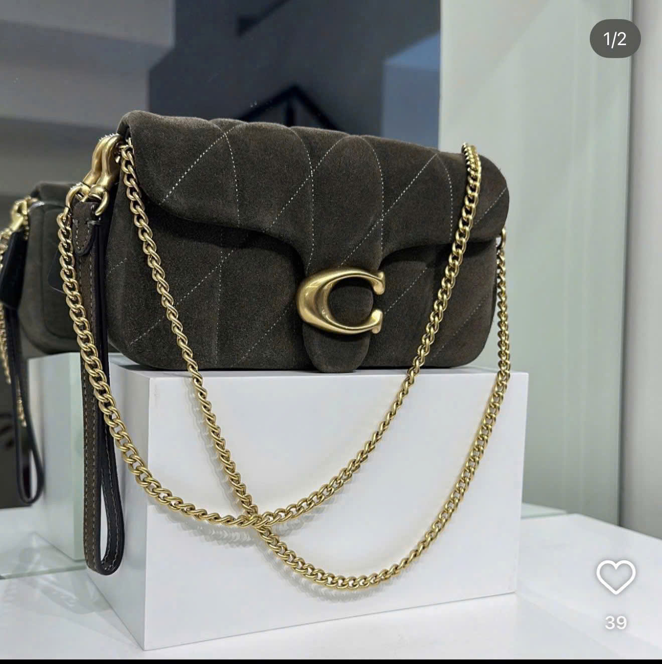 Coach Tabby Olive Da Lộn