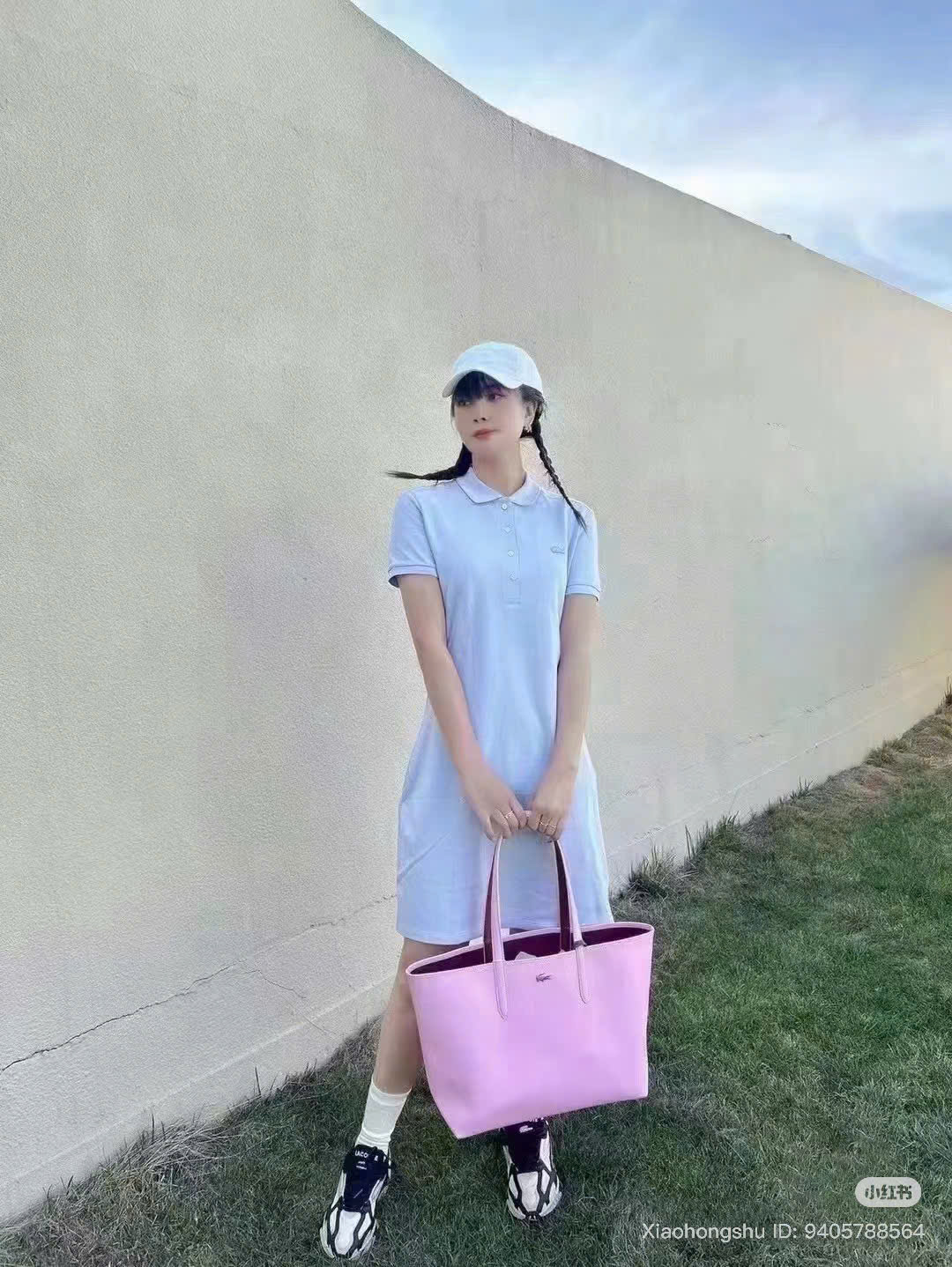 Túi Xách Lacoste Hồng Albizia Size L