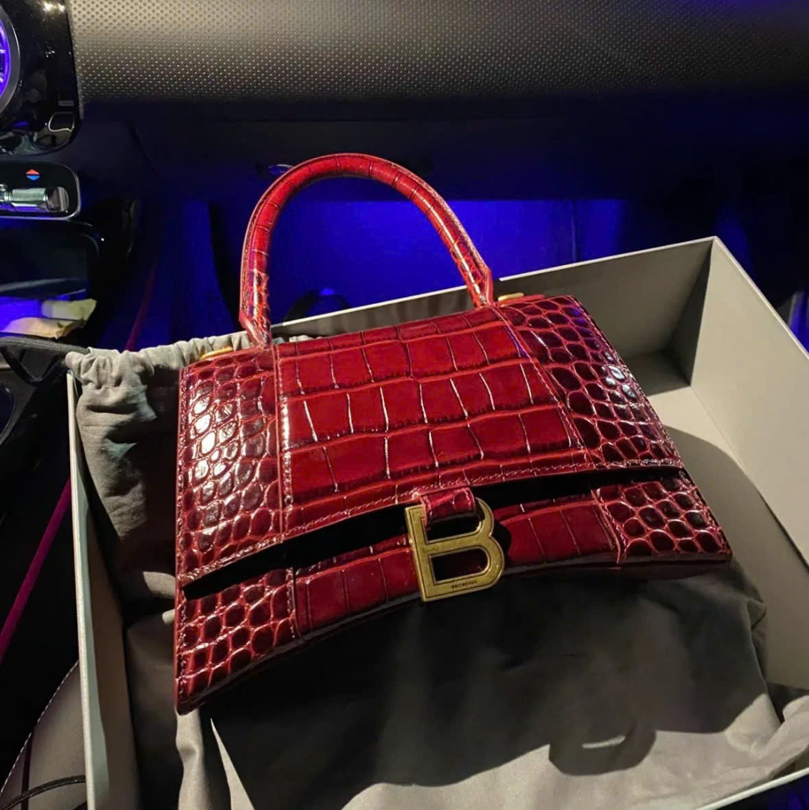 Túi Xách Balenciaga Hourglass Đỏ