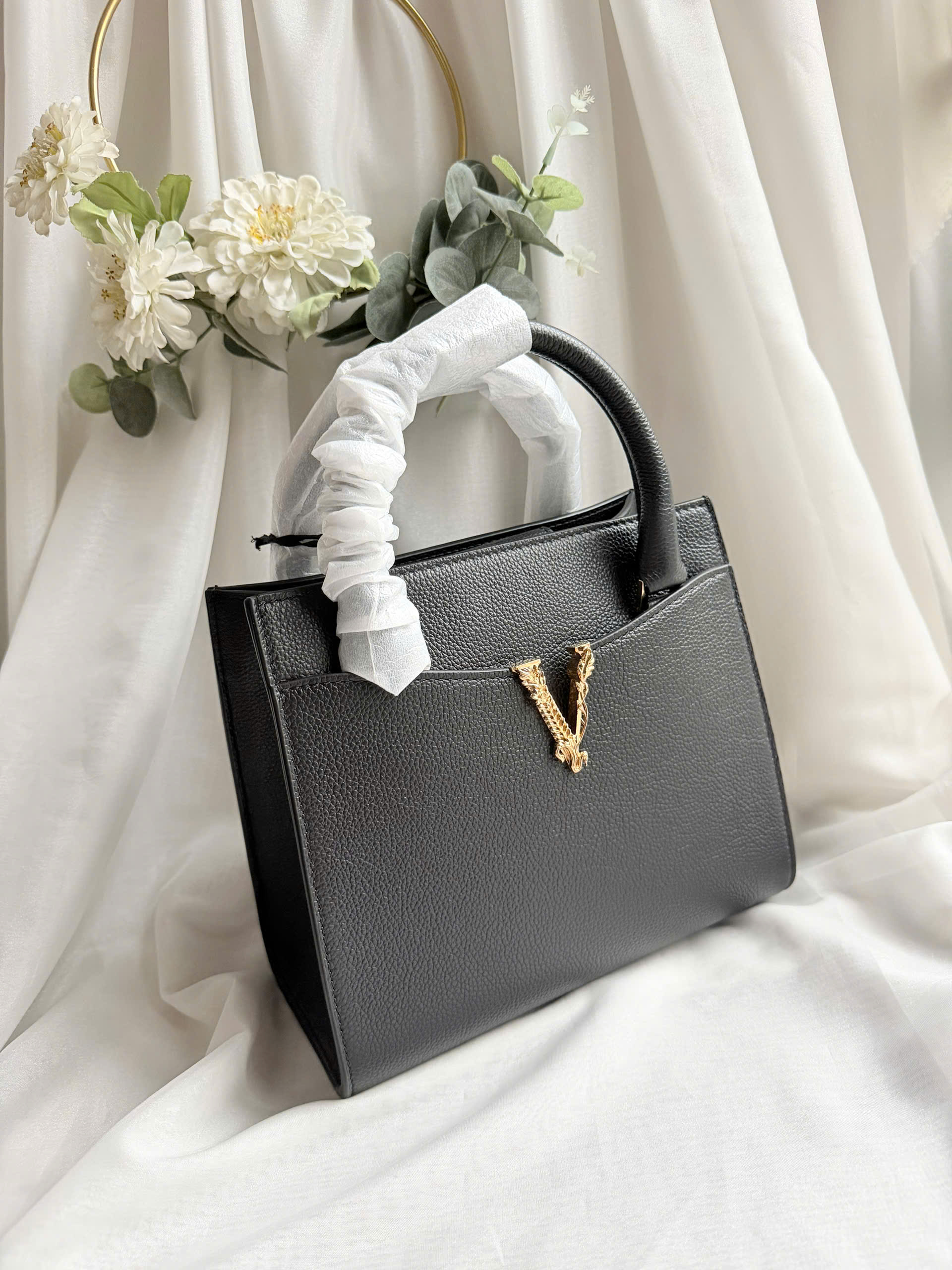 Túi Versace Top Handle Logo