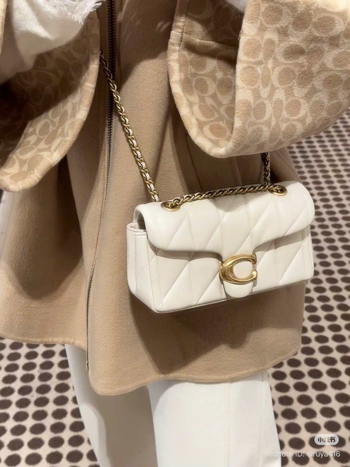 Túi Xách Coach Tabby Mini Trắng