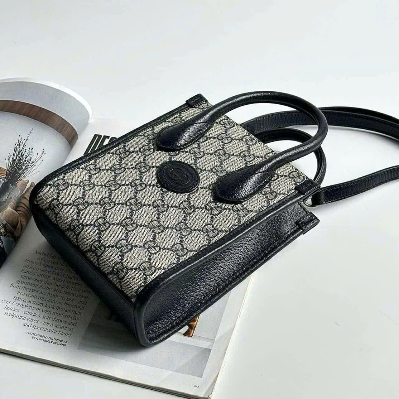 Túi Tote Gucci interlocking G Mini Dark