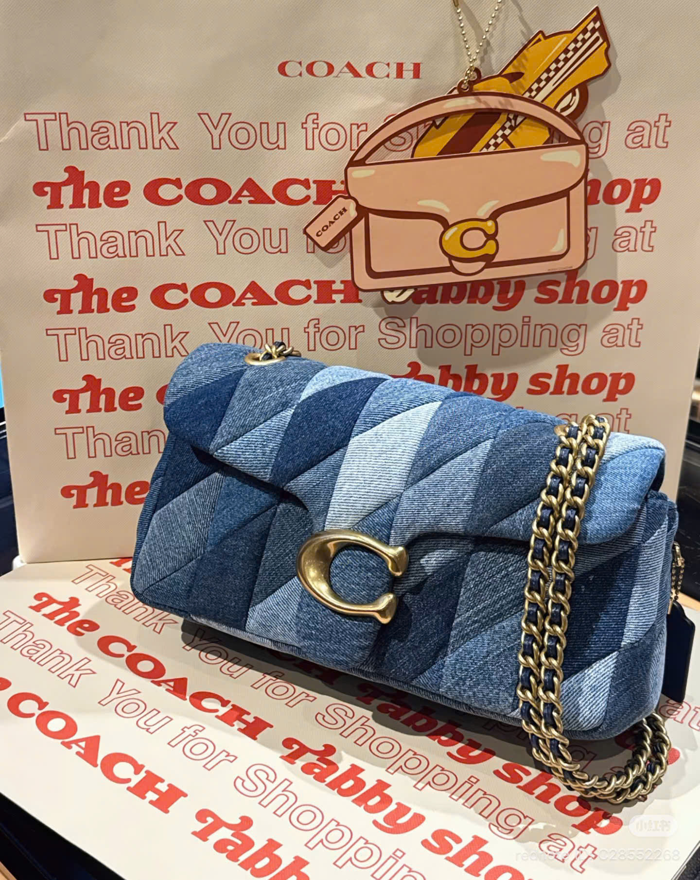 Túi Coach Tabby Demin Mix