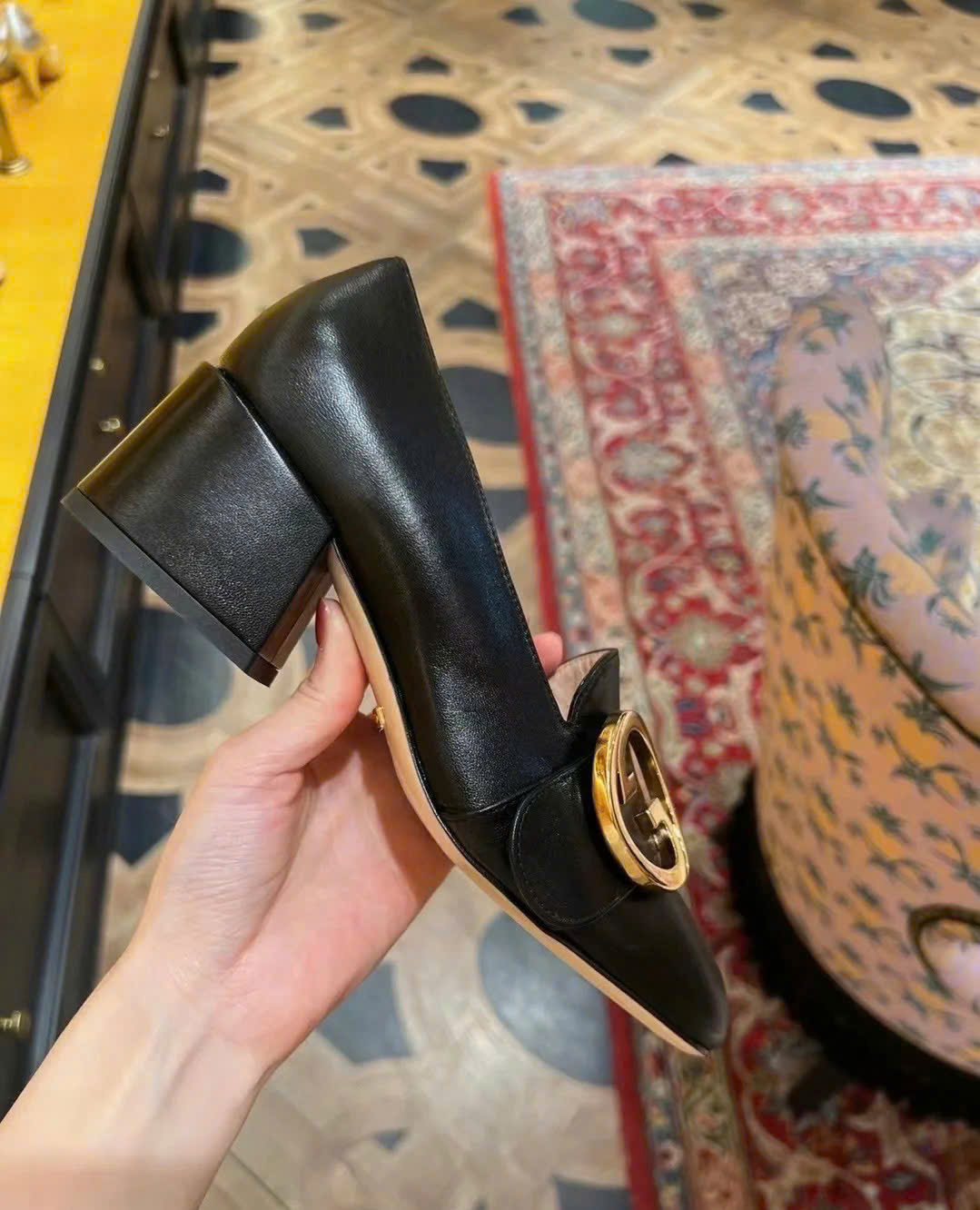 Guốc Gucci Blondie Đen