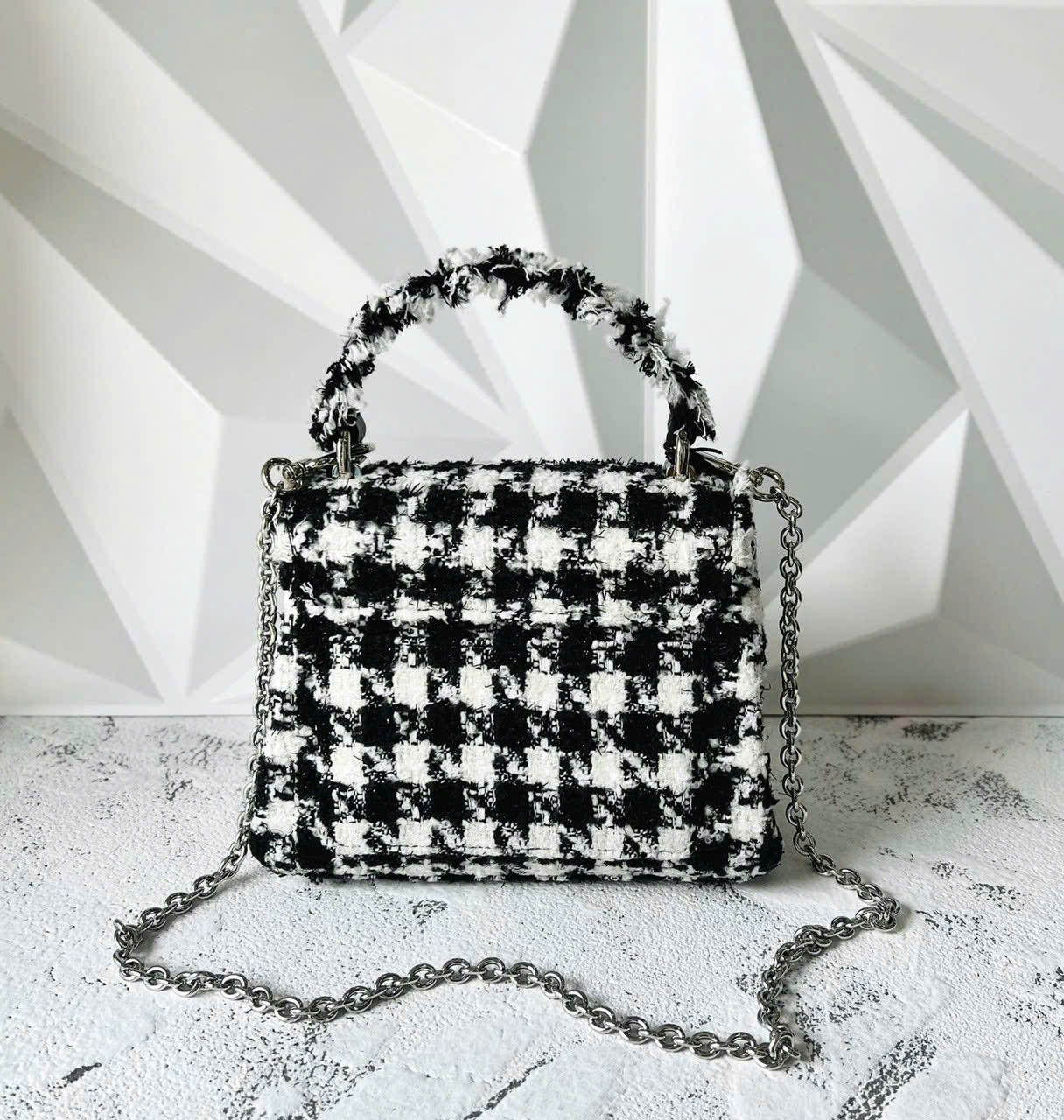 Furla 1927 Top Mini Vải Tweed