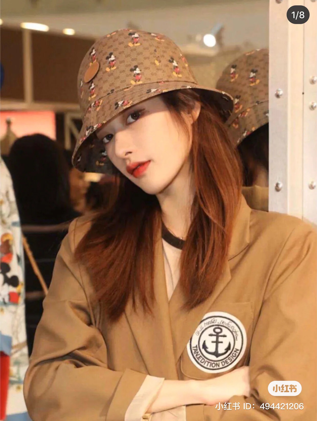 Mũ bucket gucci mickey