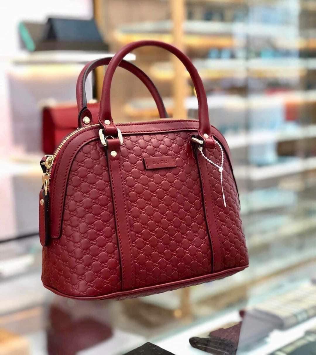 Túi Gucci Micro Guccissima Small Dome Satchel Beige