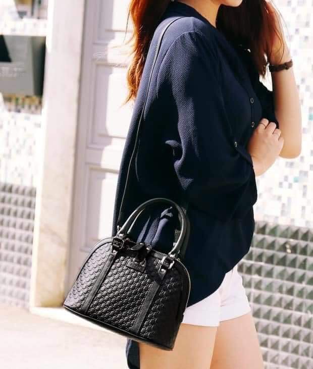 Túi Gucci Micro Guccissima Small Dome Satchel Beige