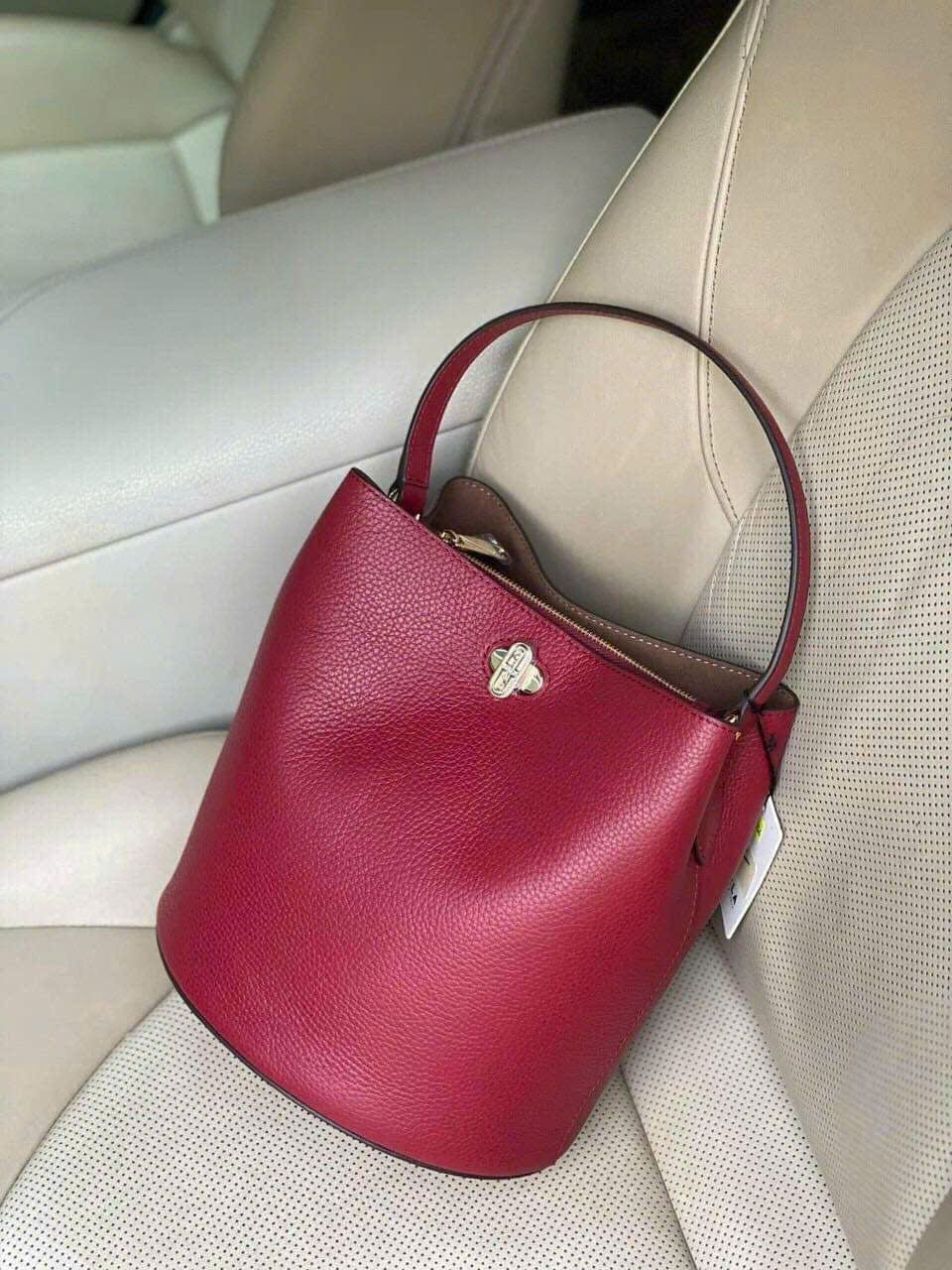 Túi Furla bucket Danae đỏ chili