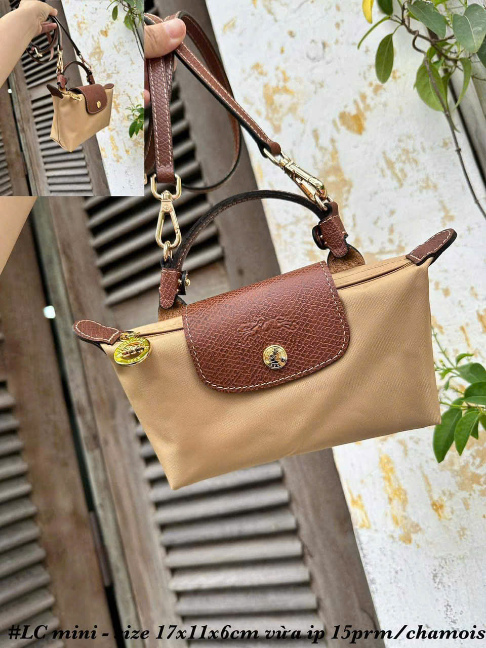 Longchamp Chamois Màu Vàng Nâu