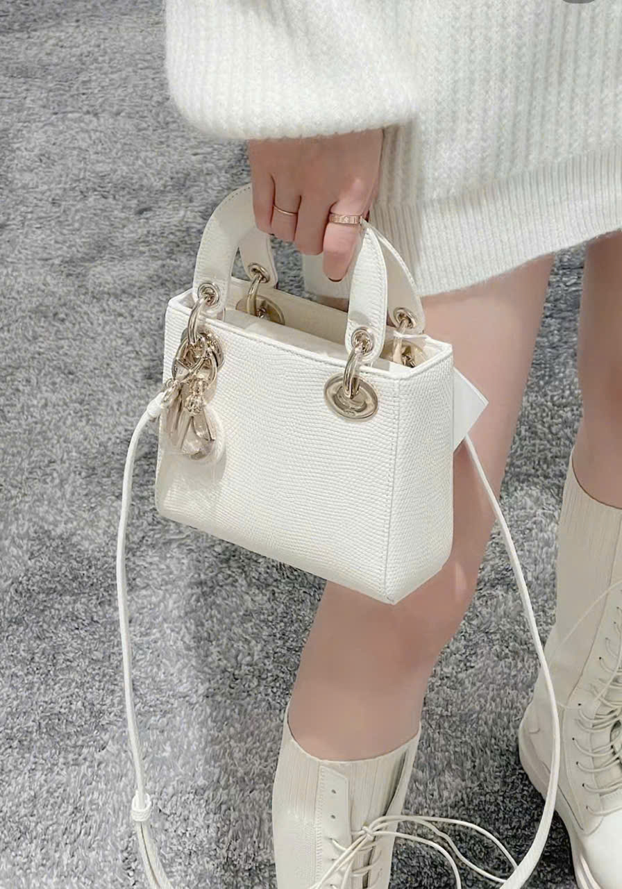 Túi Lady Dior mini lizard