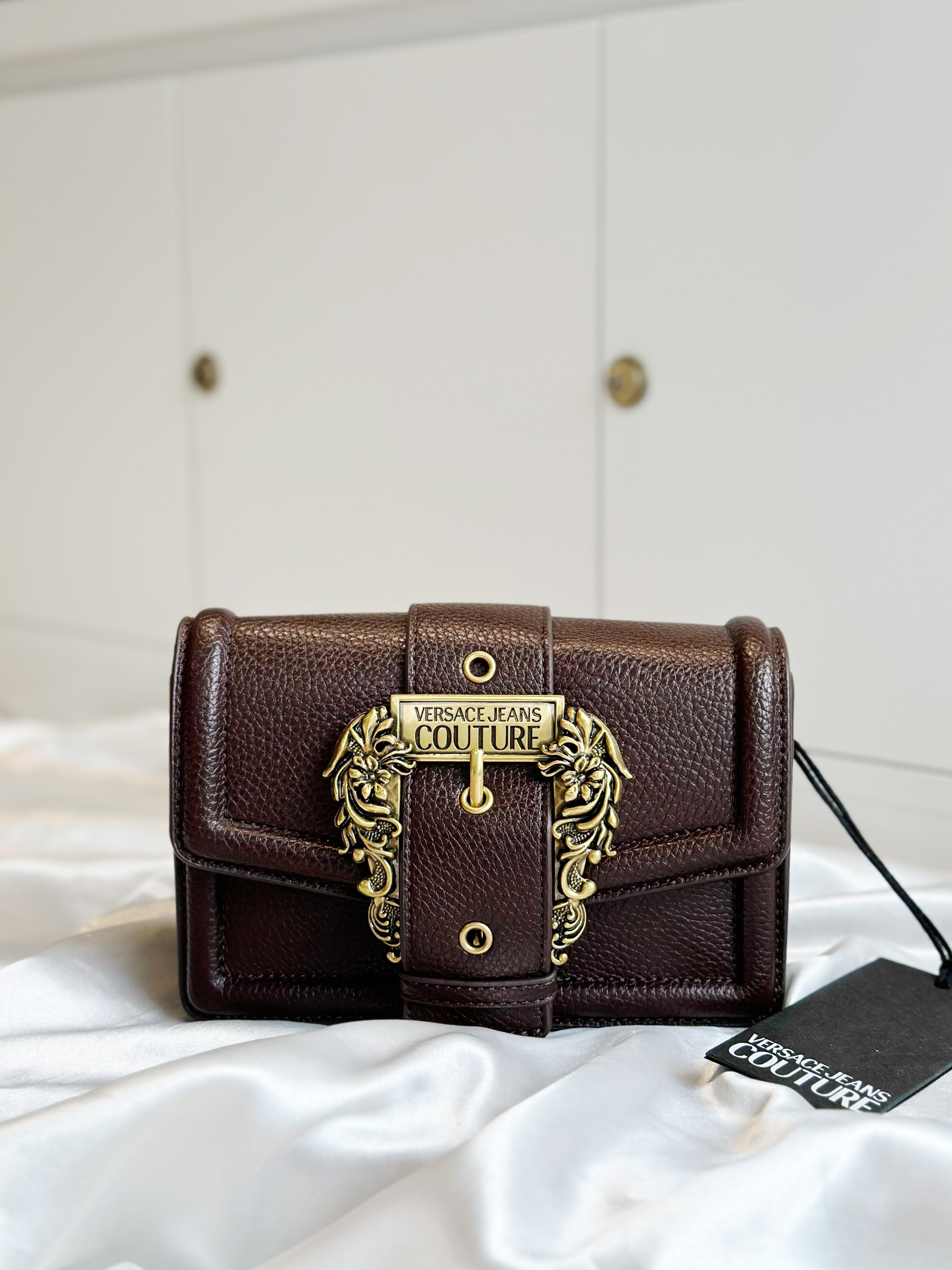 Túi Versace Jeans shoulder màu nâu coffe