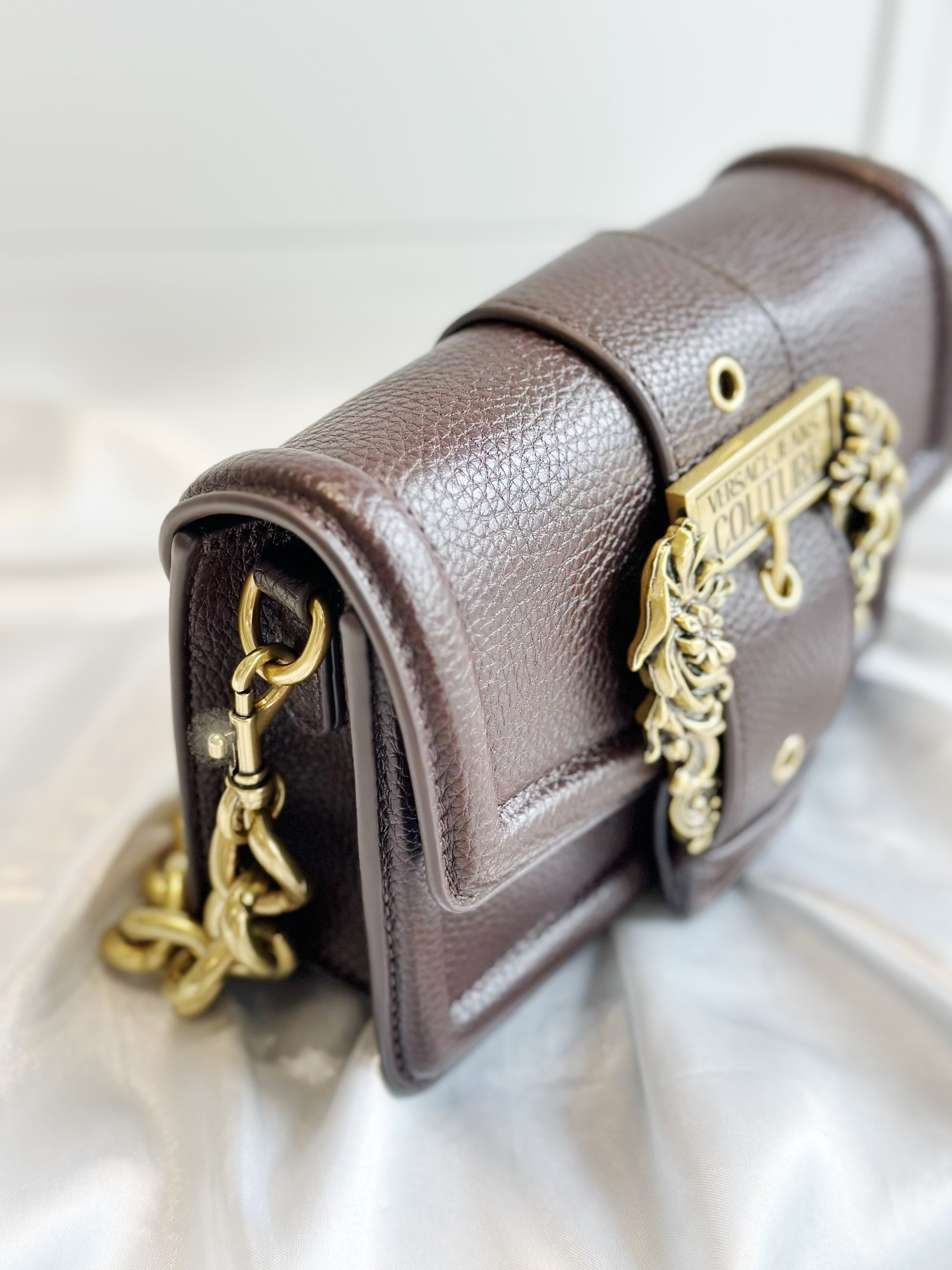 Túi Versace Jeans shoulder màu nâu coffe
