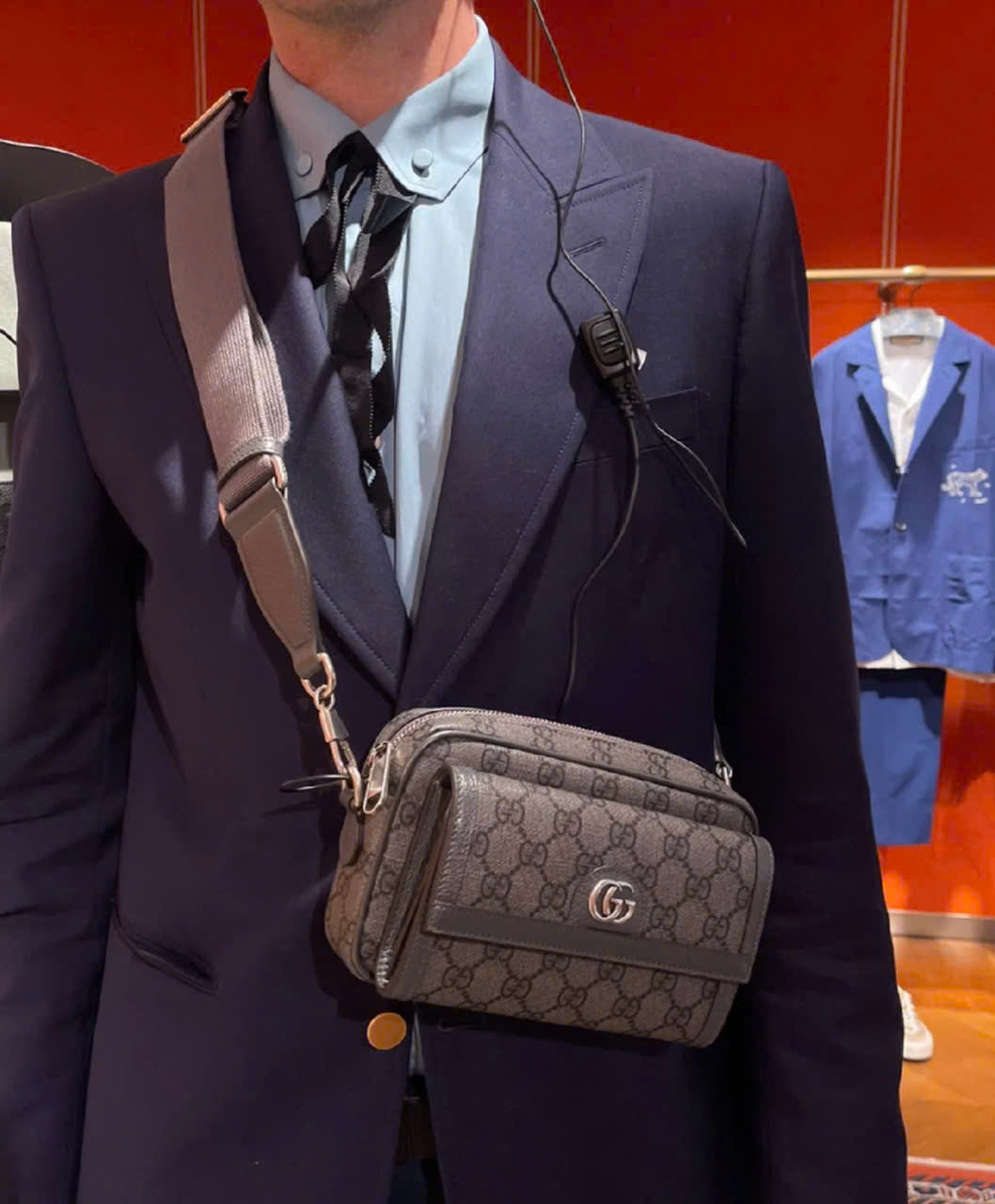 Gucci ophidia crossbody xám