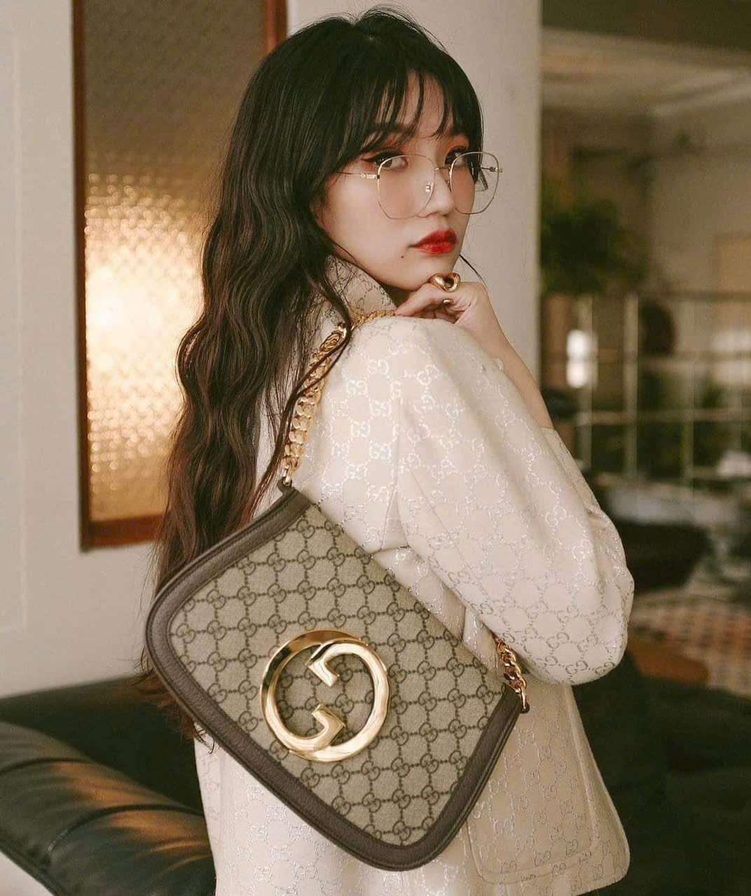 Túi Đeo Vai Nữ Gucci Blondie Mini Shoulder
