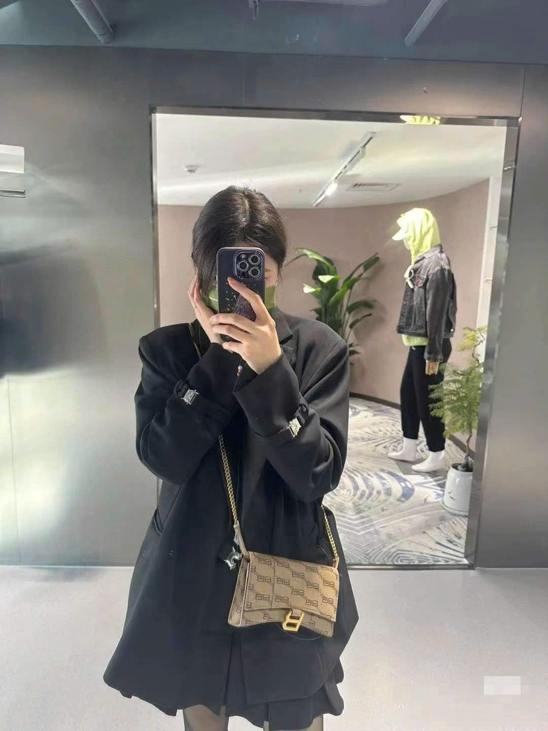 Túi xách Woc Balenciaga mono nâu