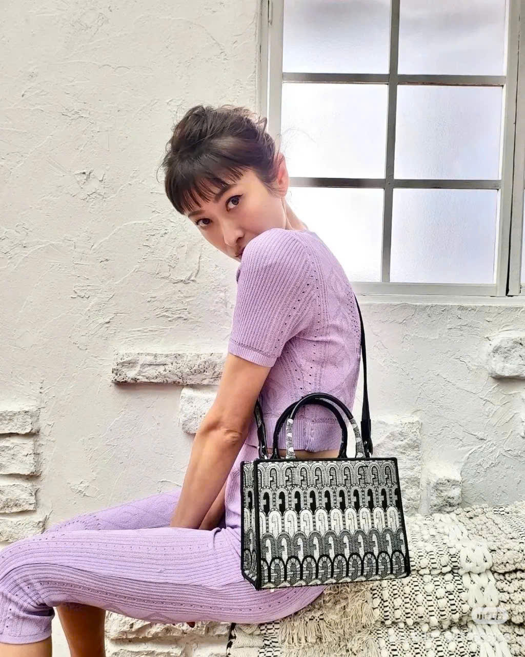 Túi xách Furla opportunity mix tone đen